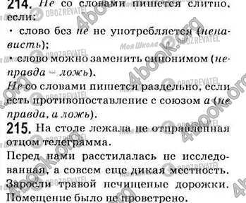 ГДЗ Російська мова 7 клас сторінка 214-215